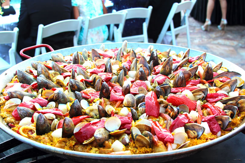 Paella dish ready for celebration